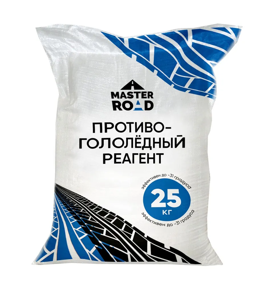 Противогололедный реагент Мастер Роуд до -31, 25кг